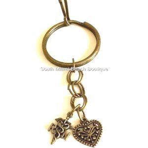 RN Nursing Caduceus Keychain Nurse Gift Handbag Purse Charm Zipper Pull